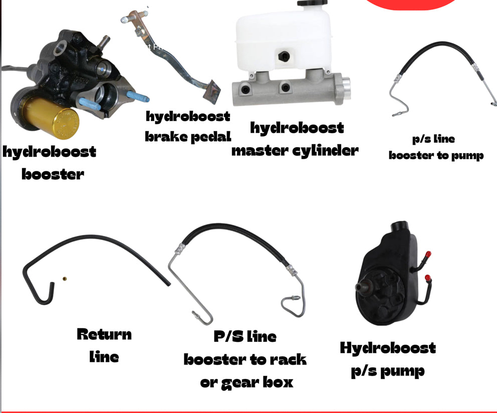 99-07 classic gm truck/suv Hydroboost kit (includes brake booster)