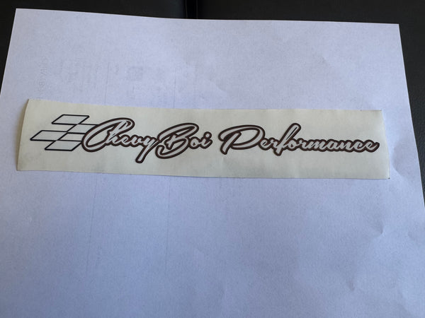 ChevyBoi Performance Decal