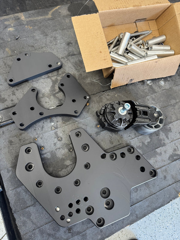 (Used) House of boost procharger bracket (passenger side)