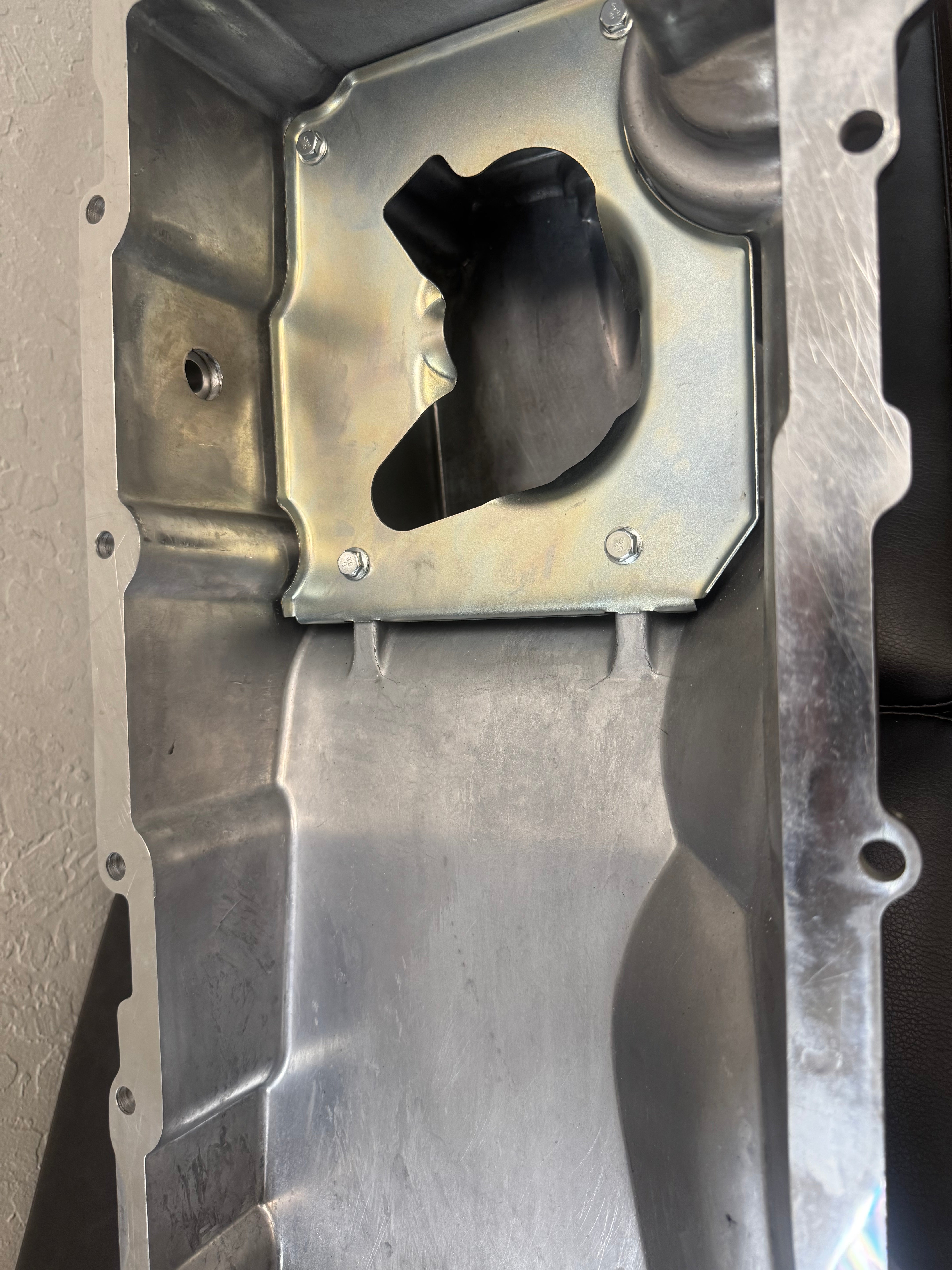 New 99-06 gm truck/suv oil pan -10 an turbo oil drain