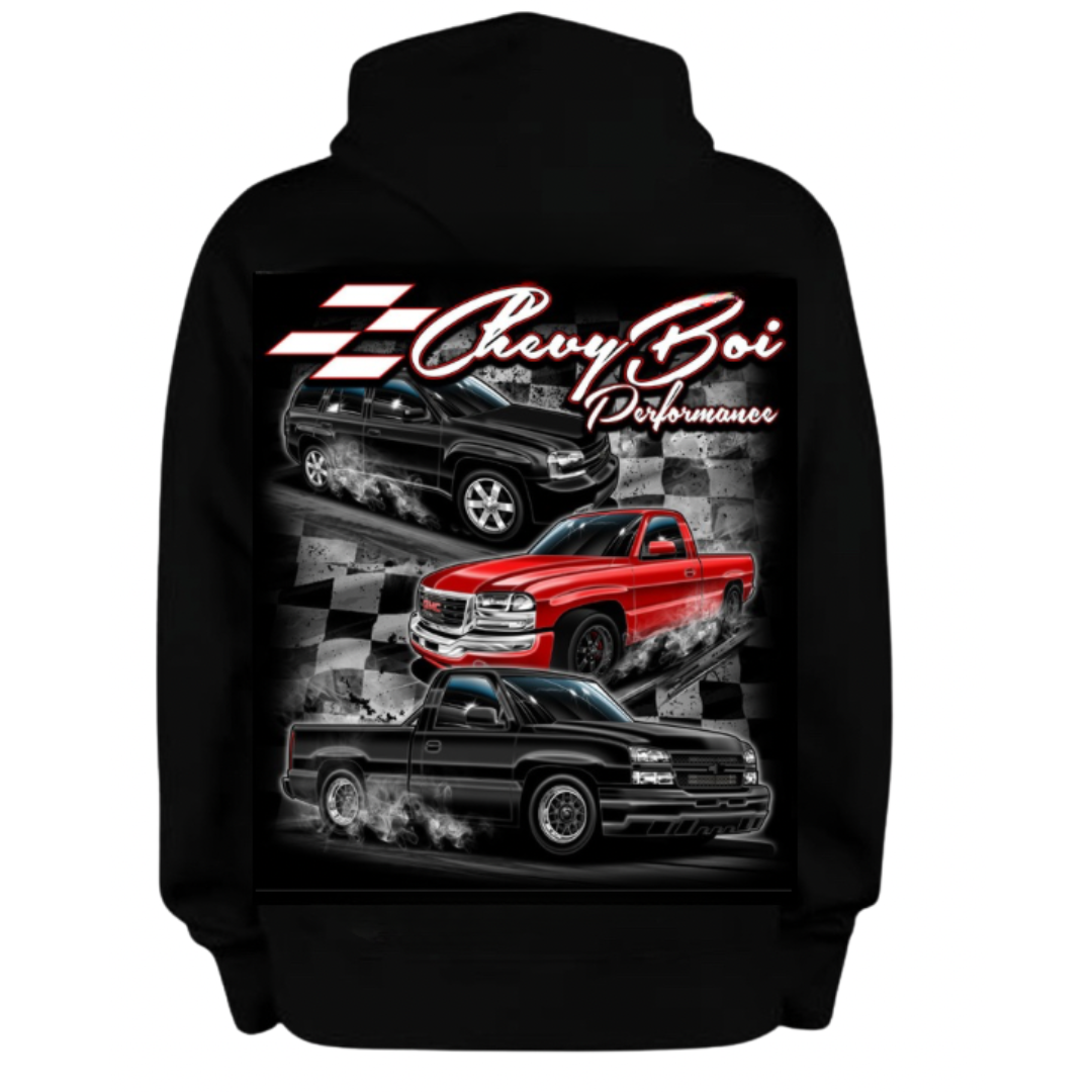 Chevyboi performance trucks trio hoodie- NEW DESIGN (pre order)